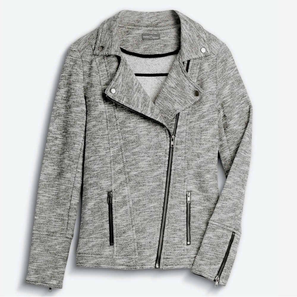 Elissa French Terry Moto Jacket